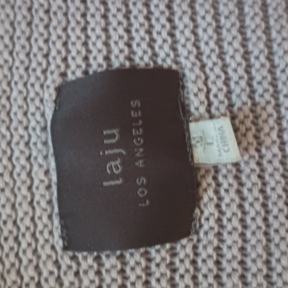 Laju Gray Inverted Seam Cotton Blend Sweater L - Picture 2 of 8